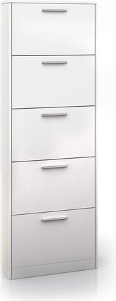 Vicco Scarpiera da ingresso Gizmo, Bianco, 59 x 169.5 cm