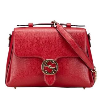 Gucci Pre-owned Handbags, female, Red, Size: ONE SIZE Pre-owned Vintage Handbag