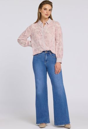 NYDJ Mia Palazzo Jeans met Hoge Taille