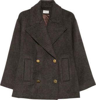 P.A.R.O.S.H. Parosh Jassen - Dames - Mantel - Bruin - XS - Jassen