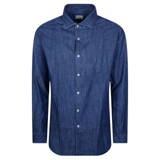 Xacus Camicia Classica ML Denim - Heren - Spijkeroverhemden - Blauw - XL - Denim - Overhemden
