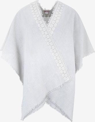Gaynor Cape aus Baumwolle und Spitze Mafalda