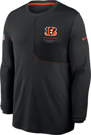 Nike Cincinnati Bengals Sideline Coach Nike Mens Dri-FIT NFL Long-Sleeve Top in Black | 03B151K9A-B8B