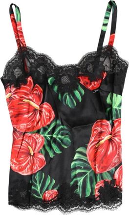 Dolce & Gabbana Dames, Tops, Veelkleurig, Maat: XS Zijde