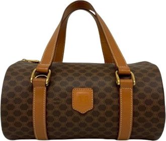 Celine Pre-owned Handbags, female, Brown, Size: ONE SIZE Pre-owned Fabric Travel Bag