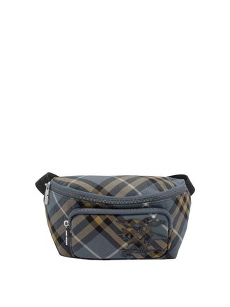 Burberry Blue Small Check Belt Bag