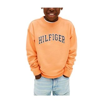 Tommy Hilfiger Varsity Sweatshirt - male - Tommy Hilfiger - Kids Sweatshirts - Orange - 6 Y - Kids