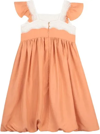 Chlo&eacute; Silk Lace Dress - Pink