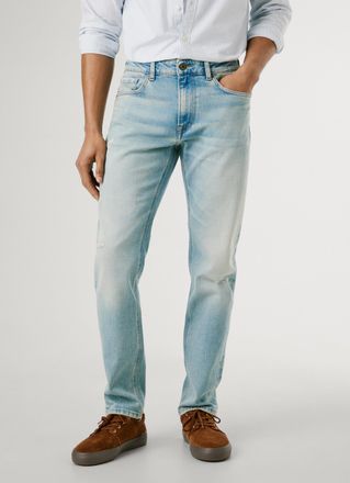 Pepe Jeans London Tapered-fit-Jeans »TAPERED JEANS STANLEY« Ziernähte an den Gesässtaschen