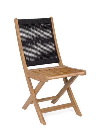 Outdoor Living Conjunto de 6 sillas en madera negro