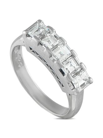 Luxury Bazaar platinum diamond ring - women - Platinum/Diamond - One Size - Silver