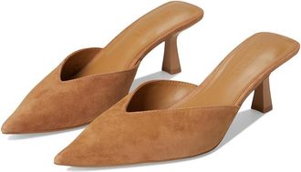 Steve Madden Mod High Womens Heels Chesnut Suede : 8.5 M, Leather