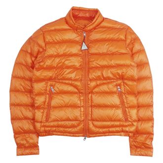 Moncler Down Jackets, male, Orange, Size: 3XL Castelnou Short Down Jacket