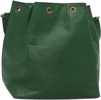 Louis Vuitton Pre-owned Bucket Bags, female, Green, Size: ONE SIZE Pre-owned Leather louis-vuitton-bags