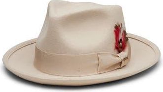 Wyeth Nyc Wool Fedora Hat in Putty at Nordstrom Rack