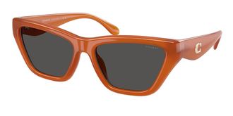 Coach HC8449U CDP33 593087 Womens Sunglasses Orange Size 56