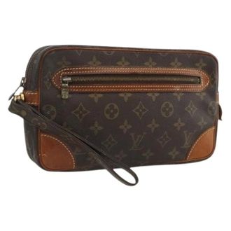Louis Vuitton Clutch Bag Monogram Vintage Pre-owned - - Pre-owned - Donna - Marrone - ONE SIZE