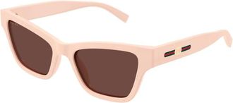 Gucci Brown Cat Eye Ladies Sunglasses GG1982S 004 53