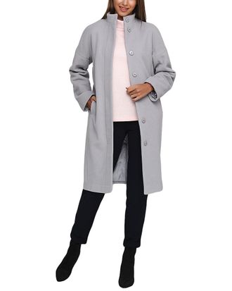 Florens Long Wool & Angora-Blend Coat