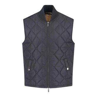 Burberry Vests, male, Black, Size: M Quilted Nylon Vest