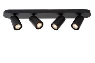 Lucide XYRUS Dimmable Tiltable Indoor LED Ceiling Spotlight Bar GU10 in Black