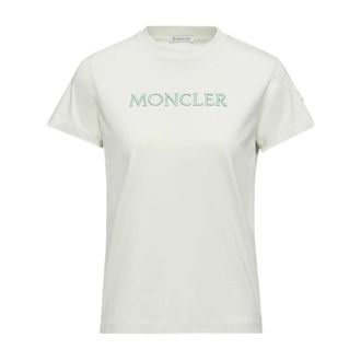 Moncler T-Shirts, female, White, Size: XS T-Shirts