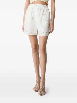 Forte_Forte Womens Emroidered Cotton Shorts