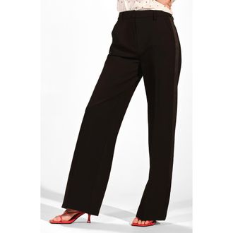 Isaac Mizrahi New York Ponte Tuxedo Pants in Black at Nordstrom, Size X-Small