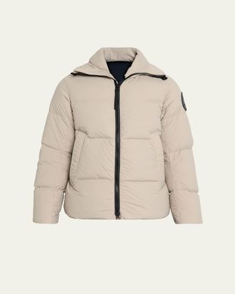 Canada Goose Mens Crofton Matte Nylon Hooded Puffer Jacket