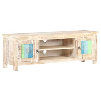 vidaXL Mueble Para Tv De Madera Maciza De Acacia Rugosa 120x30x40 Cm Vidaxl