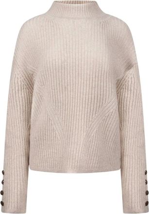 Nukus Nukus - Kimberlie Pullover - Dames - Truien - Beige - Maat: L Nylon