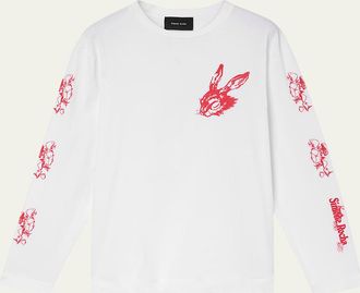 Simone Rocha Mens Tortoise and Hare Long-Sleeve T-Shirt