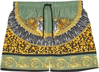 Versace Wild Cats Beach Bermuda Shorts