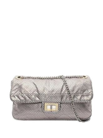 Chanel 2006-2008 Reissue Perforated Calfskin Drill Flap shoulder bag - Zilver