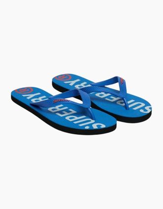 Superdry Mens Superdry Mens Core Essential Flip Flops - Blue - Size: 10 - 11 uk