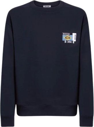 Moschino Uomo, Felpe, Blu, XL, new