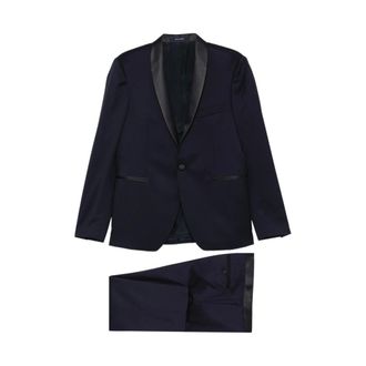 Tagliatore Single Breasted Suits, male, Black, Size: L Suit Tagliatore