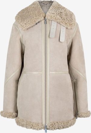 Burberry Oversize-Fliegerjacke aus Shearling