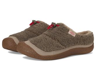 Keen Howser III Slide Womens Shoes Brindle/Brindle Sherpa Fleece : 5 B - Medium, Leather