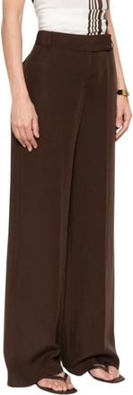Pennyblack Broeken, Dames, Bruin, L, Linnen, Pbbvilla 003 Wijde Broek