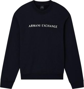 A|X Armani Exchange Hombre, Sudaderas, Azul, Talla: XL