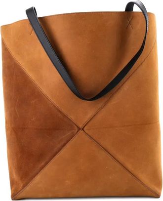 Loewe Borsa tote Puzzle grande - Marrone