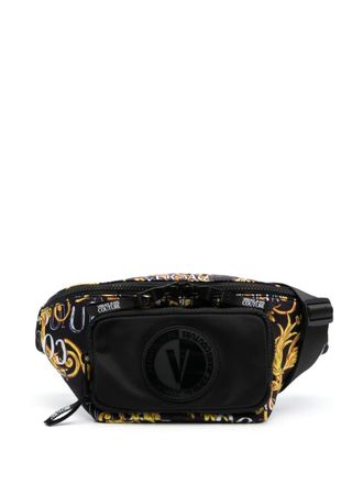 Versace Jeans Couture Marsupio con stampa Barocco - Nero