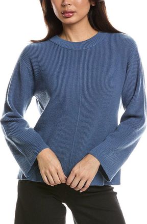 Fort&eacute; Cashmere Rib Easy Crewneck 100% Cashmere Sweater