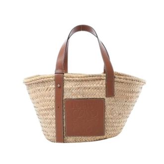 Loewe Pre-owned Basket Medium Handbag - Dames - Vintage Shopper - Beige - ONE Size - Leer - Vintage