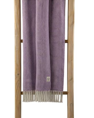 Di Maestro Di Maestro Forte Dei Marmi Herringbone Pattern Italian Cotton Throw