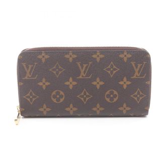 Louis Vuitton Brown Coated Canvas Long Wallet (Bi-Fold) (Pre-Owned)