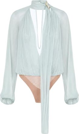 Elisabetta Franchi Body - Dames - Bodies - Blauw - S - Tops