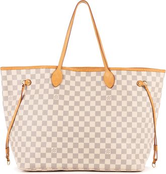 Louis Vuitton Pre-owned Womens Neverfull GM Shoulder Bag - White - One Size