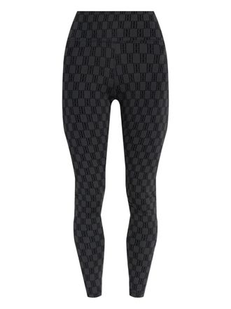 By Malene Birger Polene monogrammed high-waisted leggings - Black